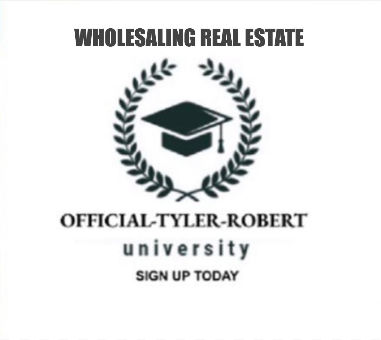 Wholesaling Real Estate  *ONLINE*